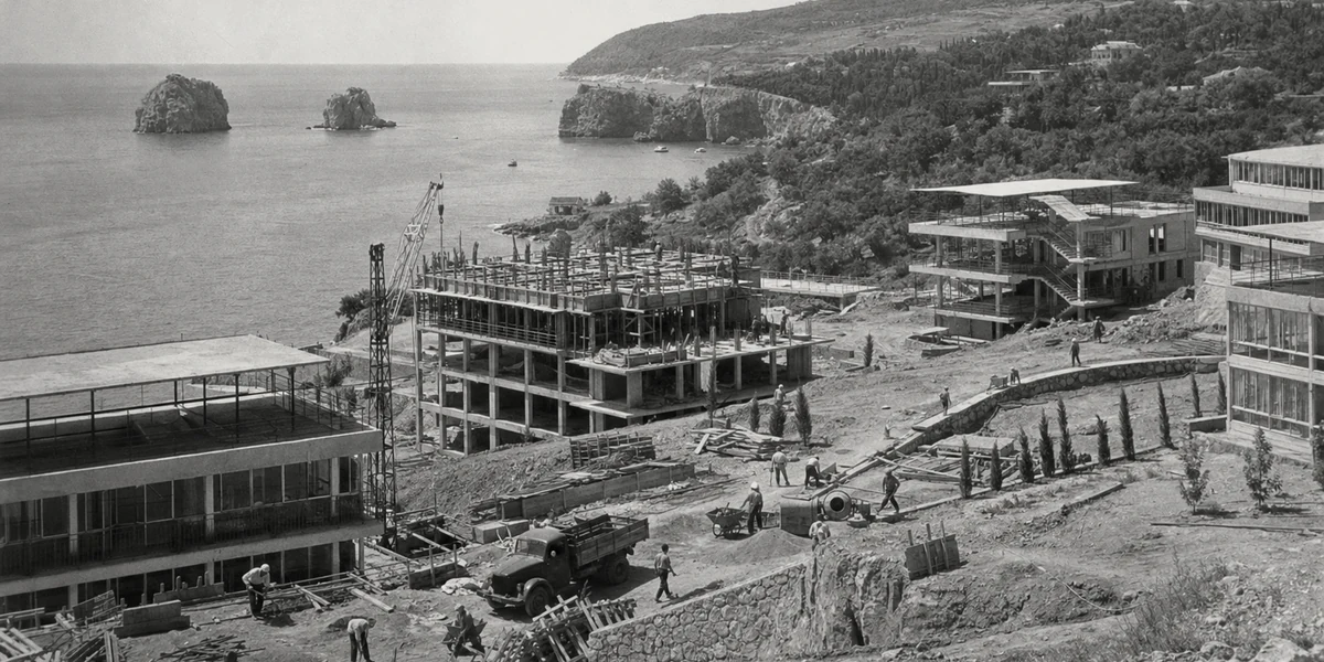 Историческая реконструкция строительства «Артека», начало 1960-х годов